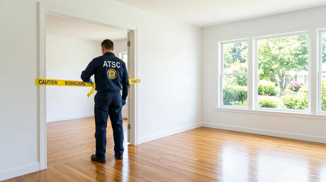 Certified biohazard cleanup crew performing Crime Scene Cleanup in Dania Beach